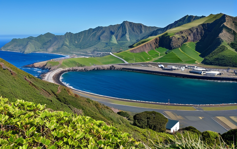 세인트헬레나 공항 정보 - **

"Panoramic view of St. Helena Island, showcasing the rugged coastline and green hills, with the ...